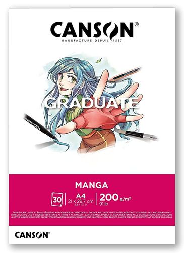 Bloc de dessin "Graduate Manga" - A4 - Blanc