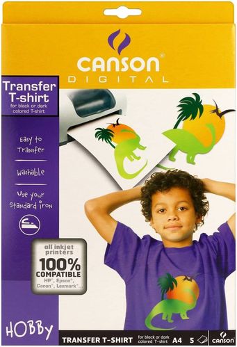 Papier Transfert T-shirt - A4 - Pour textiles foncés