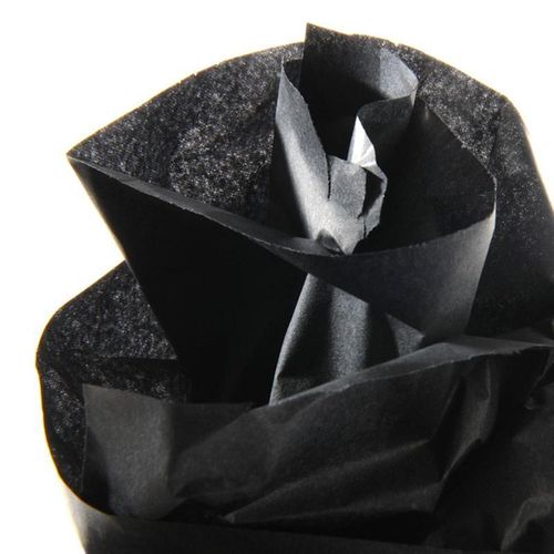 Papier de soie - 0,5 x 5,0 m - 20 g/m² - Noir
