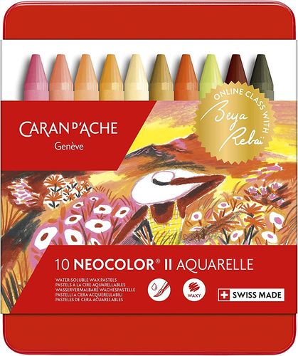 Pastel aquarellable "Neocolor II" - Etui de 10