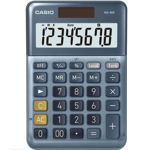 Calculatrice de bureau MS-80E - Argent