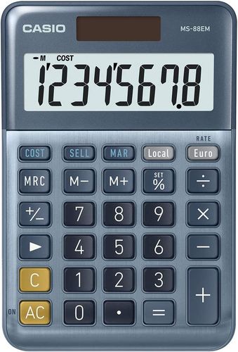 Calculatrice de bureau MS-88EM - Argent