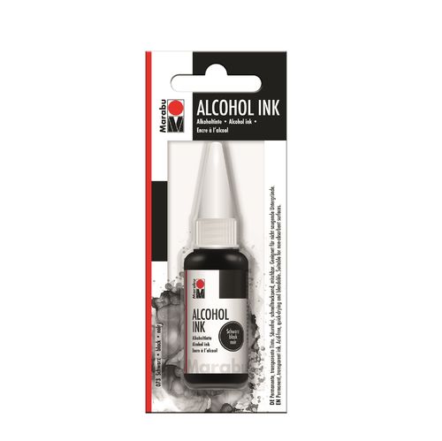 Encre permanente "Alcohol Ink", 20 ml - Noir