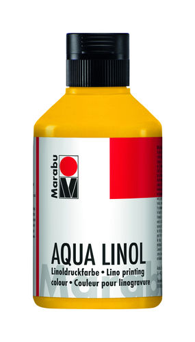 Couleur pour linogravure Aqua, 250 ml - Jaune moyen