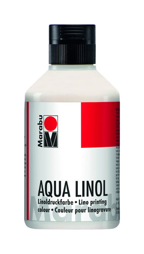 Couleur pour linogravure Aqua, 250 ml - Blanc