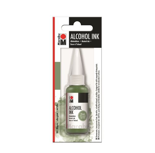 Encre permanente "Alcohol Ink", 20 ml - Vert olive