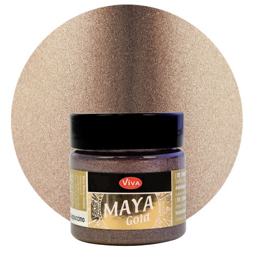 Peinture à effets "Maya Gold" - 45 ml - Cappuccino