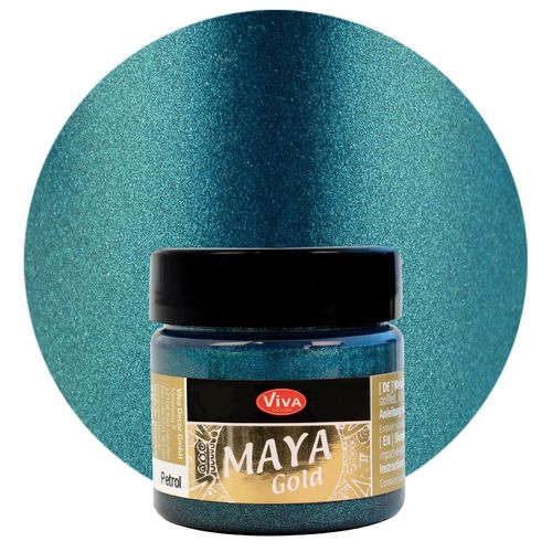 Peinture à effets "Maya Gold" - 45 ml - Pétrole