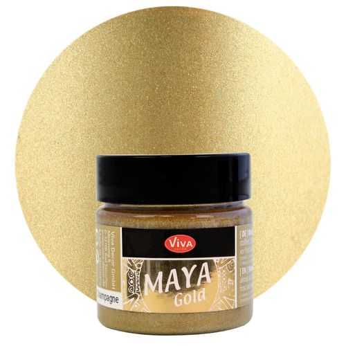 Peinture à effets "Maya Gold" - 45 ml - Champagne