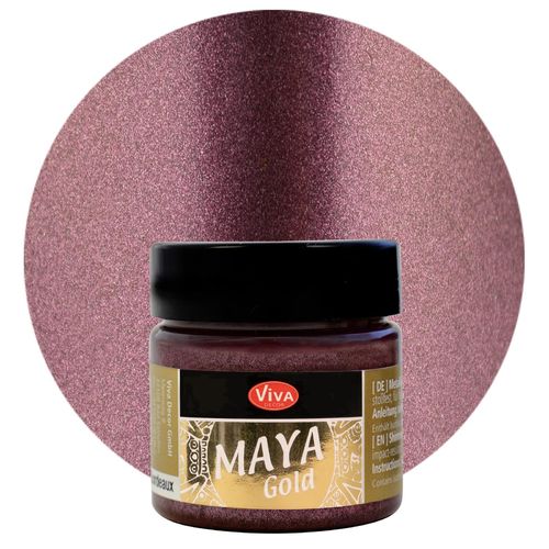 Peinture à effets "Maya Gold" - 45 ml - Bordeaux