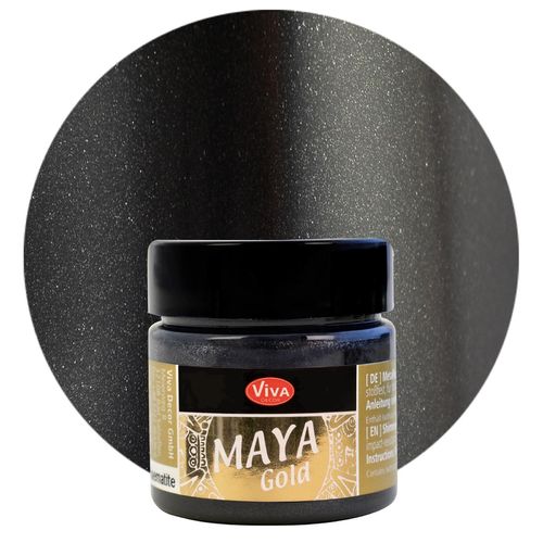 Peinture à effets "Maya Gold" - 45 ml - Hématite