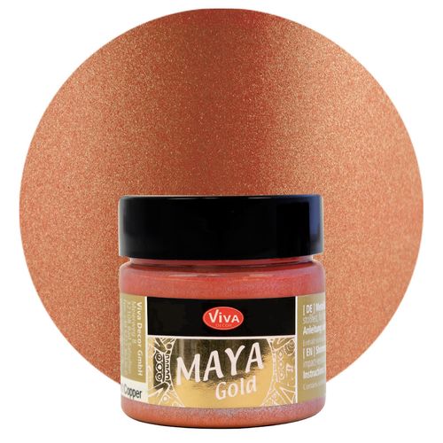 Peinture à effets "Maya Gold" - 45 ml - Cuivre