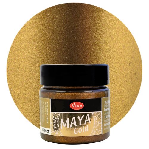 Peinture à effets "Maya Gold" - 45 ml - Bronze