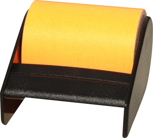 Rouleau de notes adhésives en dévidoir - Orange fluo
