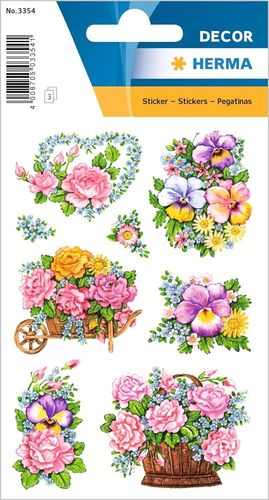 Sticker DECOR "Pots de fleurs nostalgiques"