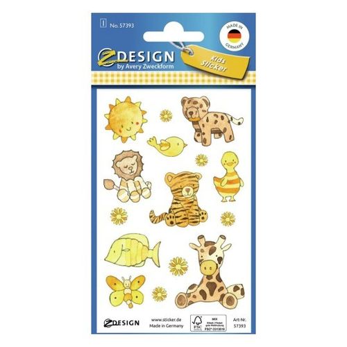 Stickers Z-Design Kids - Animaux jaunes