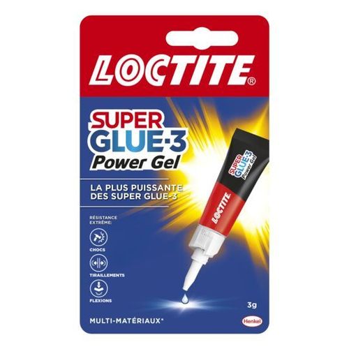 Colle instantanée Super Glue 3 "Power Gel"