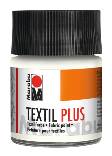 Peinture pour tissu "Textil plus" - 50 ml - Blanc
