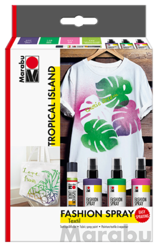 Peinture textile "Fashion-Spray" - Tropical Island