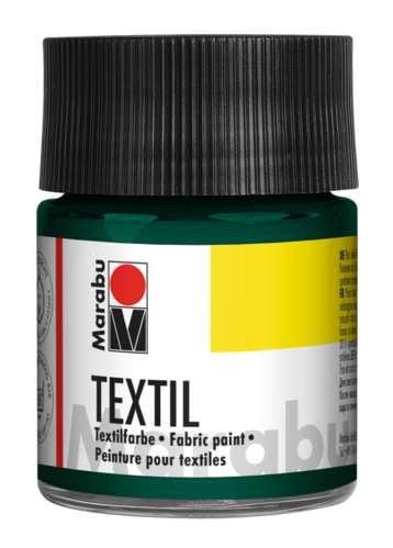Peinture pour tissu "Textil" - 50 ml - Vert foncé