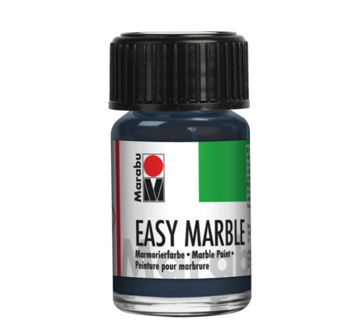 Peinture à marbrer "Easy Marble" - 15 ml - Anthracite