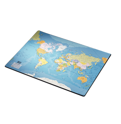 Sous-main en plastique, "Carte du monde"