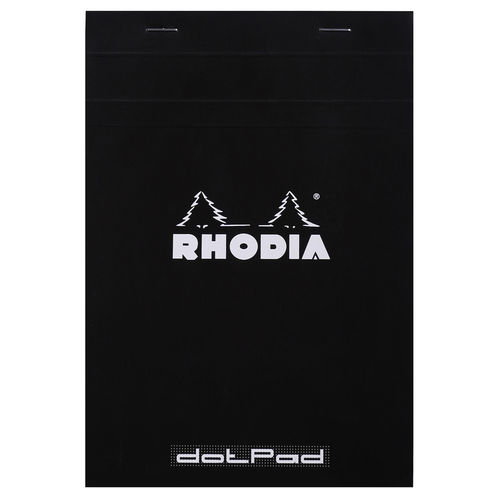 Bloc-notes agrafé "dotPad", A5, pointillé - Noir