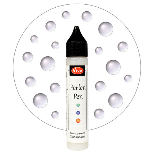 Stylo à perles - 28 ml - Transparent