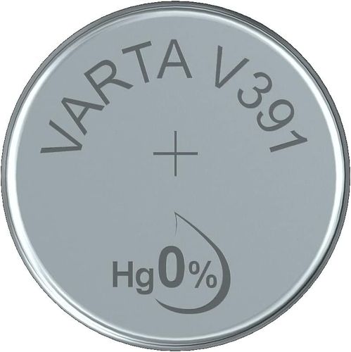 Pile oxyde argent pour montre, V391 (SR55), 1,55 V