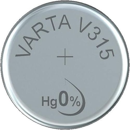 Pile oxyde argent pour montres, V315 (SR67), 1,55 Volt