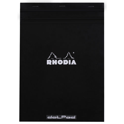 Bloc-notes agrafé "dotPad", A4, pointillé - Noir